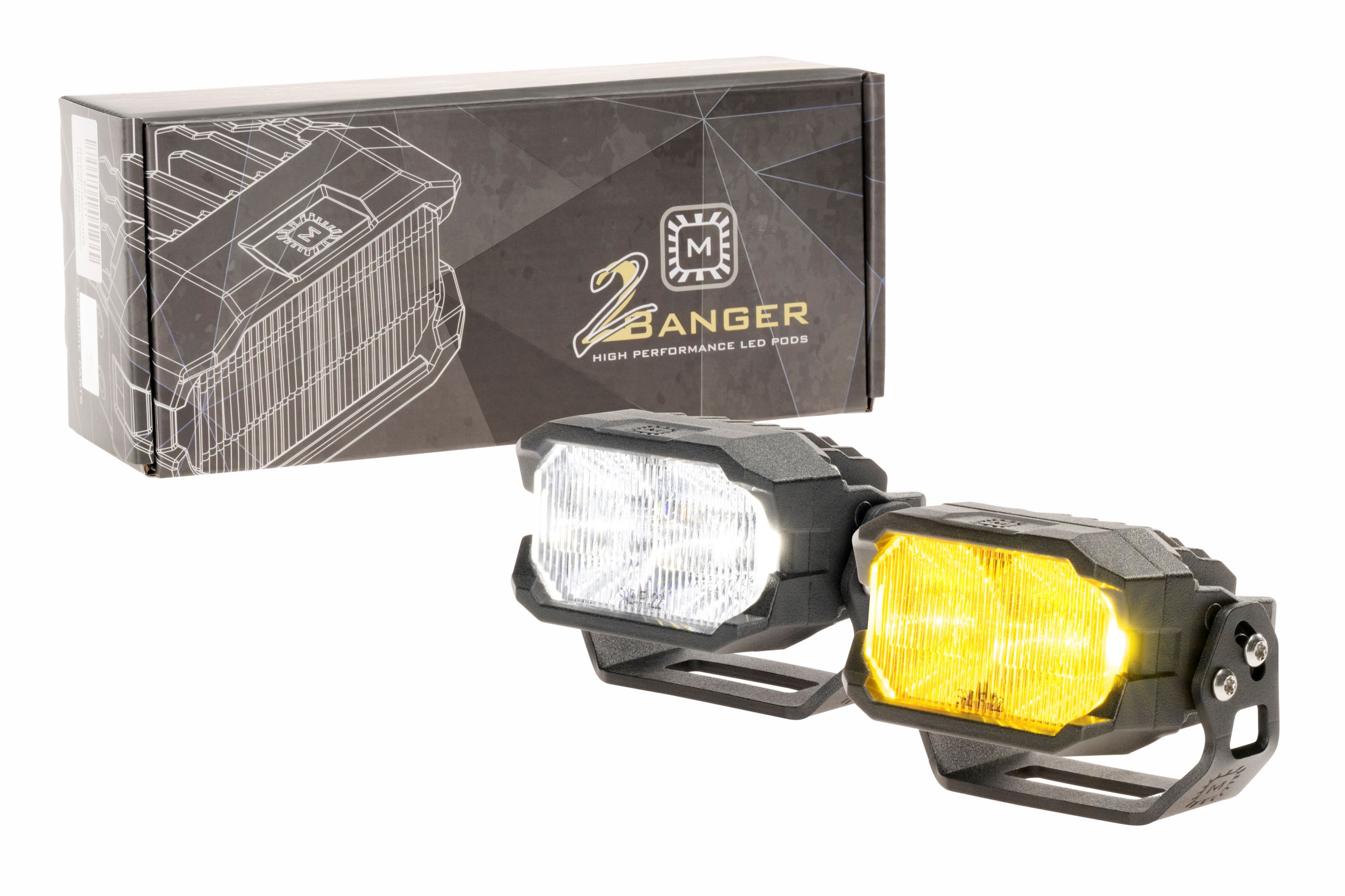 HR | Morimoto 2Banger LED Pods: HXB Wide Beam | Maximum